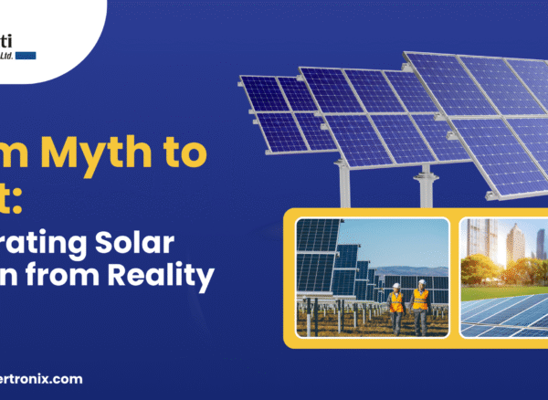 Blue and Yellow Modern Solar Energy Company Banner Blue and Yellow Modern Solar Energy Company Banner